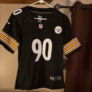 Nike Black and Gold Women's Jersey
